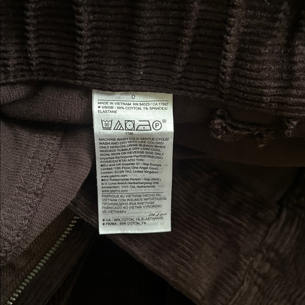 Banana Republic Wide Leg Corduroy Pants sz 0 - Picture 10 of 15
